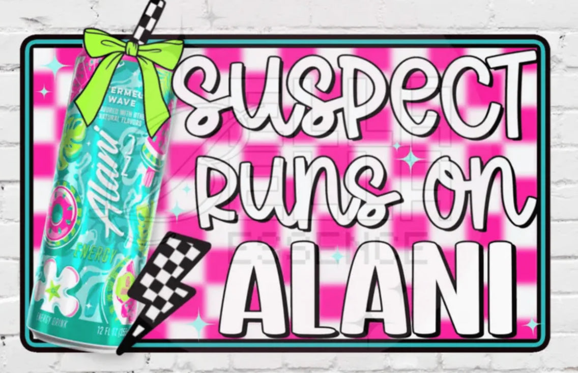 Suspect runs on Alani