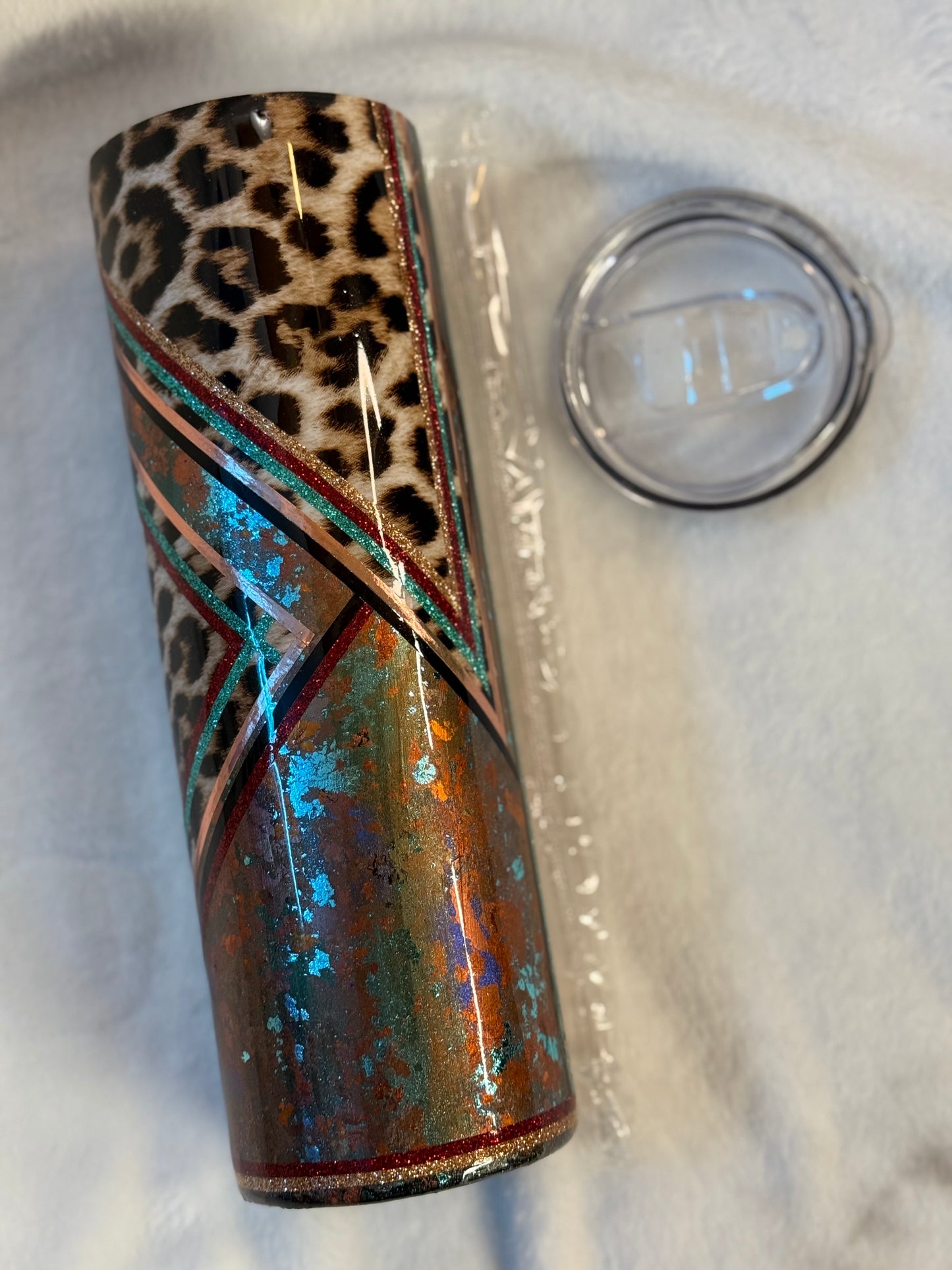 30oz Western cheetah