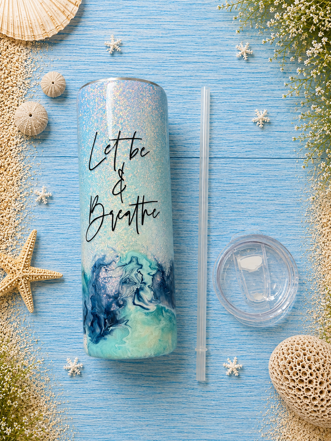 Let Be | Coastal Lighthouse Tumbler 🌊 💕✨