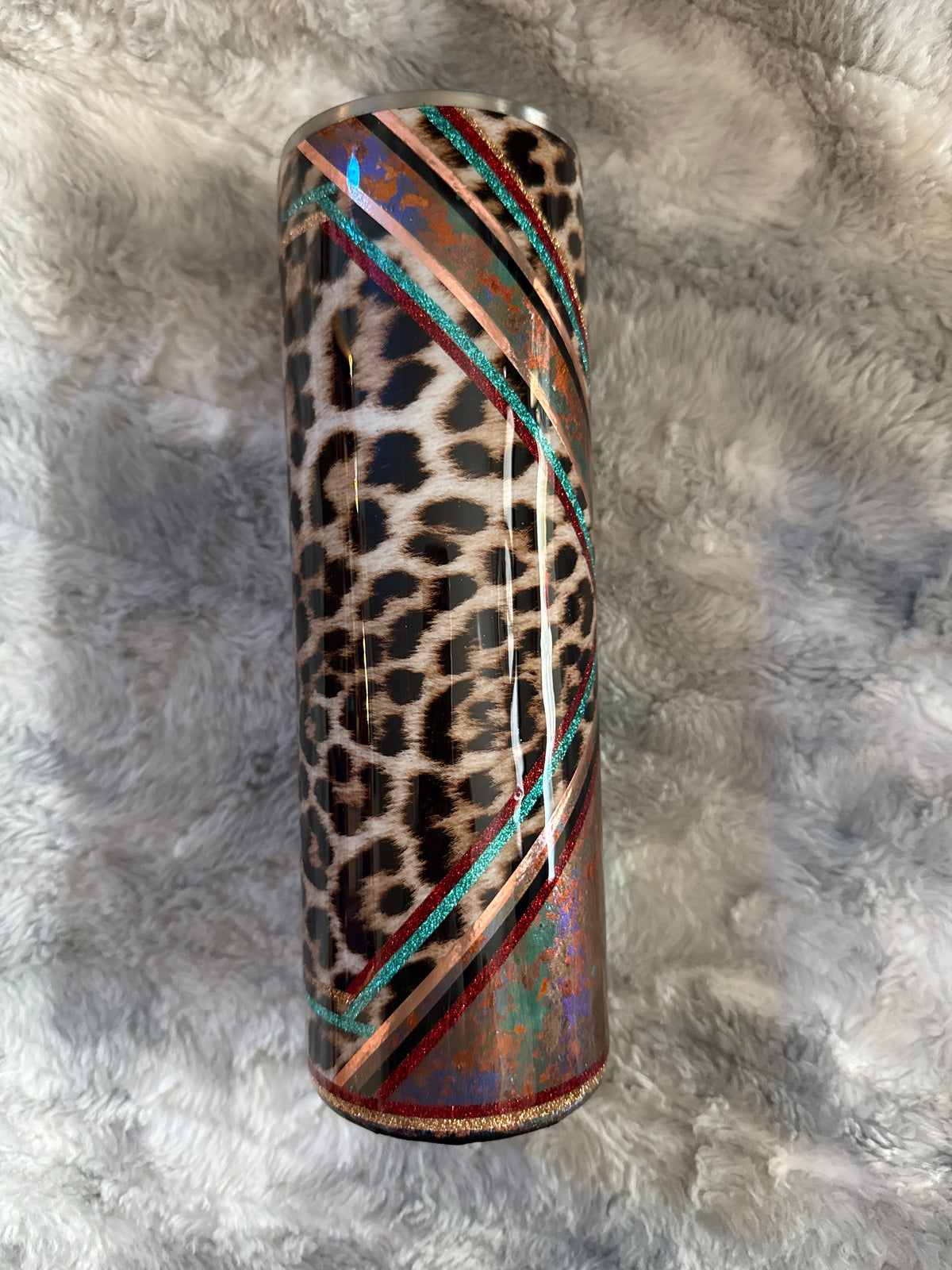 Turquoise & Wild | Western Leopard Tumbler 🤠🐆✨